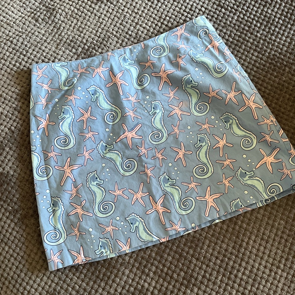 Seahorse and Starfish Print Skirt